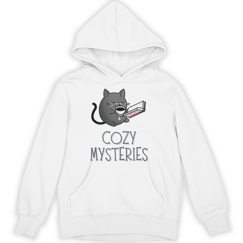 Cozy Mysteries Coffee And Novel For Book Lovers Unisex Hoodie - Bookorys