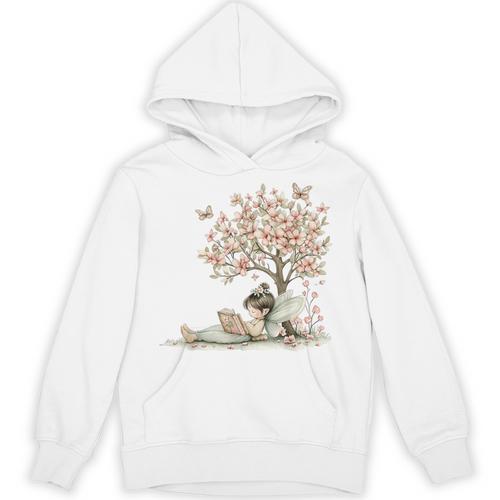Cute Fairy Reading Fairycore Aesthetic Book Lover Unisex Hoodie - Bookorys CA
