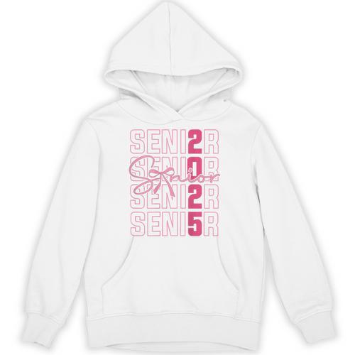 Cute Girls Women Class 2025 Graduation Senior Coquette Bow Unisex Hoodie - Best Gift Smart