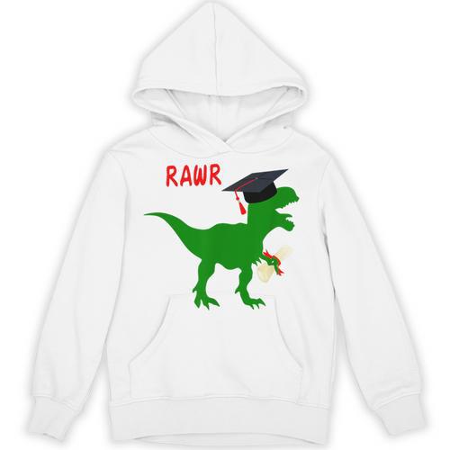 Dinosaur Rawr Diploma Graduate Graduation Unisex Hoodie - Best Gift Smart