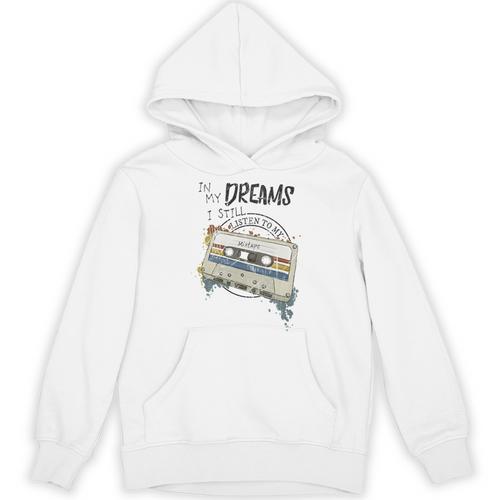 Dreams Of Music Mixtapes Retro Cassette Lifestyle Nostalgia Premium Tri-Blend Unisex Hoodie - Figerry