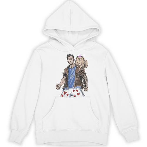 Dungeon Crawler Carl Sketchbook Princess Donut And Carl Book Unisex Hoodie - Bookorys