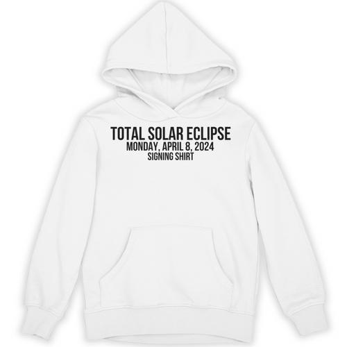 Eclipse Memory Maker 2024 Solar Event Family Signing Tee Unisex Hoodie - Easessy