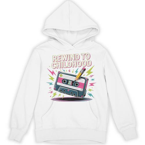 Elder Millennials Embracing 90s Rewind Nostalgia Vibes Premium Unisex Hoodie - Figerry
