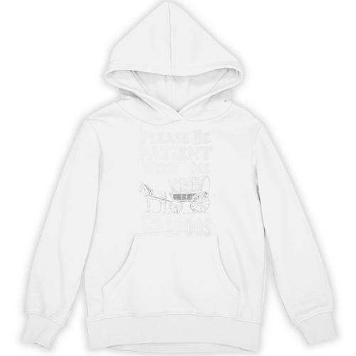 Endearing Wagon Humor Please Be Patient I'm From The 1900s Premium Unisex Hoodie - Figerry