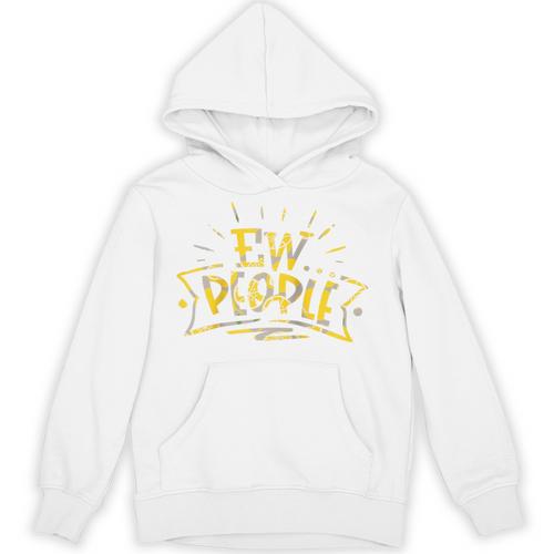 Ew People Antisocial Introvert Saying Yellow Lemon Raglan Baseball Tee Unisex Hoodie - Raresse