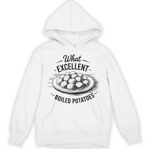 What Excellent Boiled Potatoes Book Lover Vintage Literature Unisex Hoodie - Bookorys UK