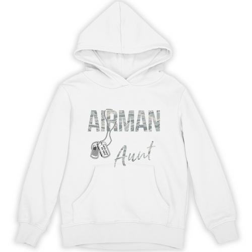 My Favorite Airman Calls Me Aunt US Air Force Graduation Unisex Hoodie - Best Gift Smart