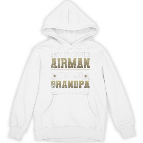 My Favorite Airman Calls Me Grandpa Airman Graduation Premium Unisex Hoodie - Best Gift Smart