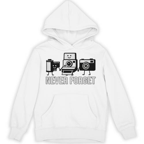 Never Forget Retro Camera Photography Nostalgia Premium Tri-Blend Unisex Hoodie - Figerry