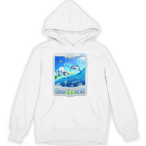 Frutiger Aero Skeuomorphism User Interface Nostalgia Premium Tri-Blend Unisex Hoodie - Figerry