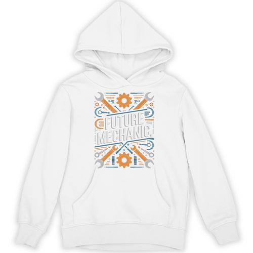 Future Mechanic Graduation School Kids Toddler Women Men Gag Unisex Hoodie - Best Gift Smart
