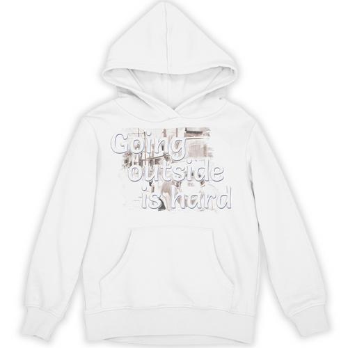 Going Outside Is Hard Saying For Introvert And Homebody Premium Tri-Blend Unisex Hoodie - Raresse