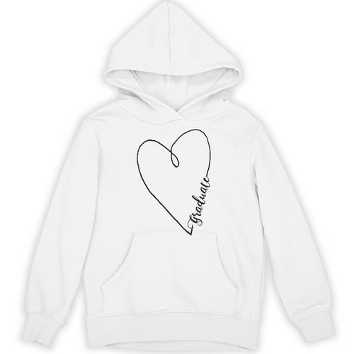 Graduate Heart Shirt Graduation Unisex Hoodie - Best Gift Smart
