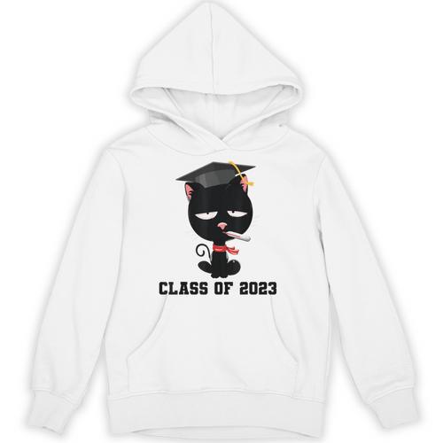 I Graduated Class Of2023 Cat Graduation Unisex Hoodie - Best Gift Smart