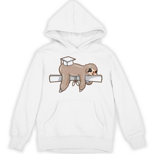 Graduation 2022 PhD Sloth Bachelor Master School Doctor Unisex Hoodie - Best Gift Smart