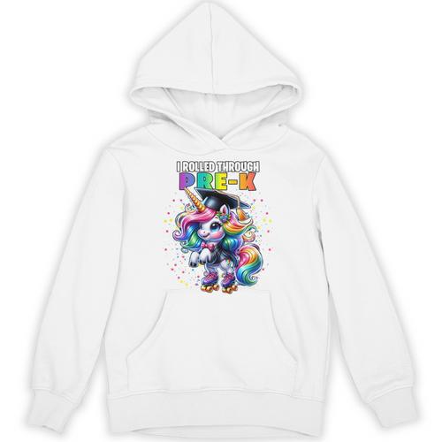 Graduation Pre-K Unicorn Roller Skate Girls Preschool Grad Unisex Hoodie - Best Gift Smart