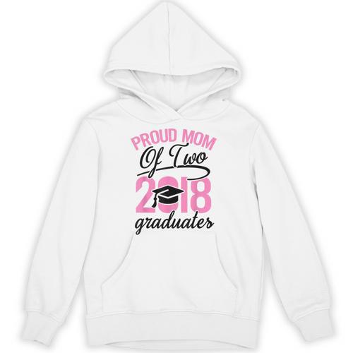 Graduation Shirt For Mom With Twins Proud Mom Of Two Unisex Hoodie - Best Gift Smart