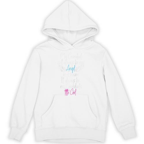 My Grandad My Angel In Heaven In Loving Memory Of My Grandad Raglan Baseball Tee Unisex Hoodie - Easessy