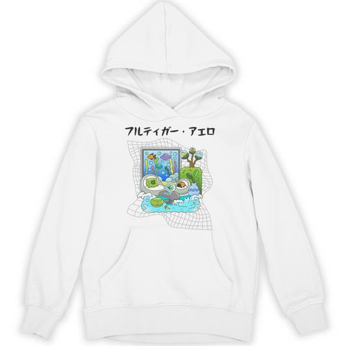 Grass Fun UI UX Er Computer Retro Fish Frutiger Aero Premium Tri-Blend Unisex Hoodie - Figerry