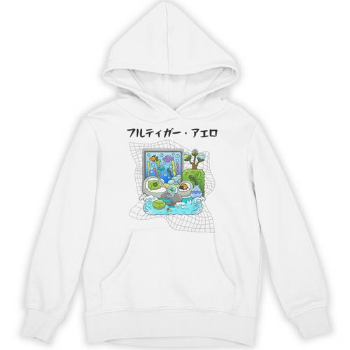 Grass Fun UI UX Er Computer Retro Fish Frutiger Aero Unisex Hoodie - Figerry