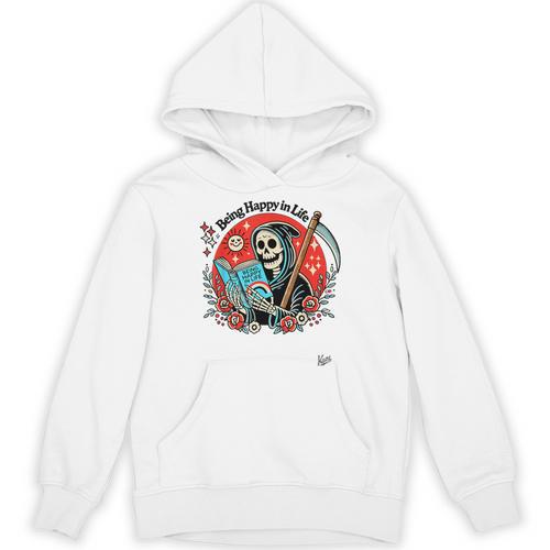 Grim Reaper Reads a Book Unisex Hoodie - Bookorys