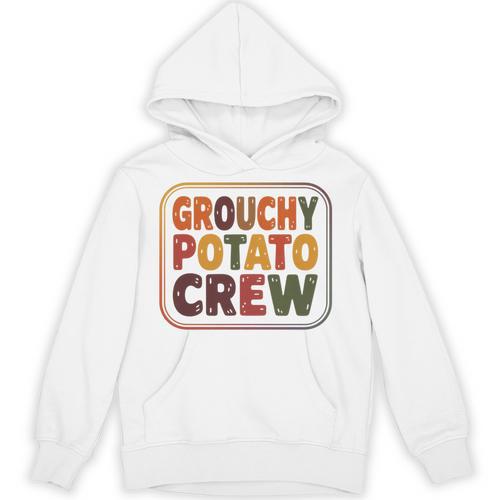 Grouchy Potato Crew Introvert Sarcasm Premium Tri-Blend Unisex Hoodie - Raresse