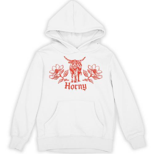 Horny Bull Romance Reader Shirt Spicy Books Bull Pun Unisex Hoodie - Bookorys