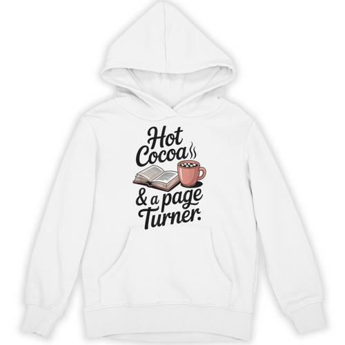 Hot Cocoa And a Page Turner Book Lovers Hot Chocolate Unisex Hoodie - Bookorys