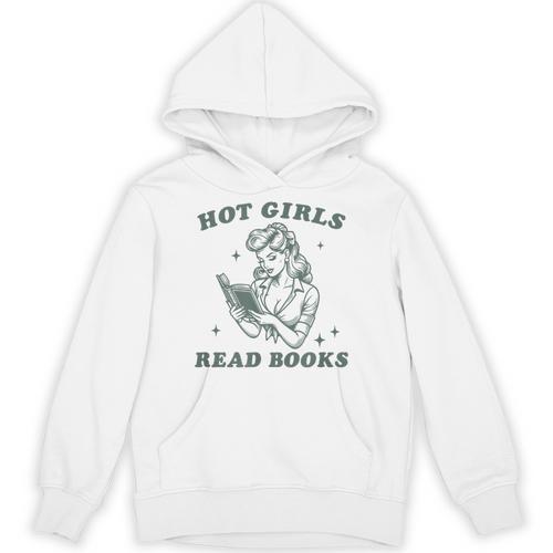 Hot Girls Read Books Bookish Booklover Christmas Unisex Hoodie - Bookorys UK