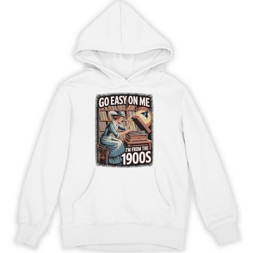 I'm From The 1900s Vinyl Record Lover For Women Premium Unisex Hoodie - Figerry