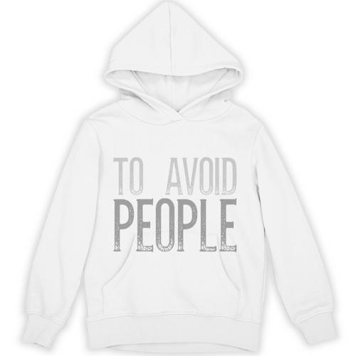 I'm Just Here To Avoid People Saying Sarcasm Introvert Unisex Hoodie - Raresse