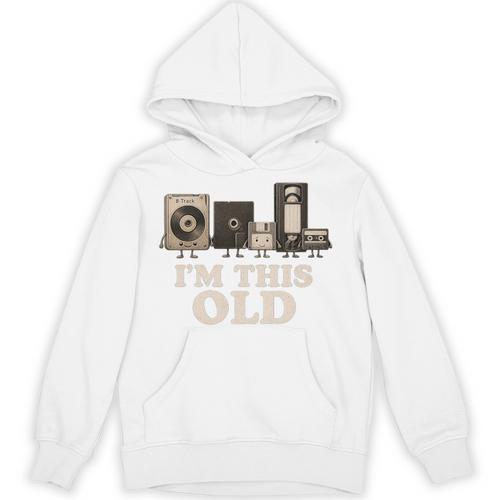 I’m This Old Retro Tech Nostalgia For 70s 80s Premium Tri-Blend Unisex Hoodie - Figerry