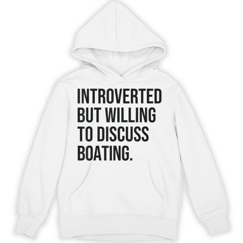 Introverted Boater Boating Introvert Unisex Hoodie - Raresse