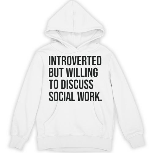 Introverted Caseworker Social Work Introvert Unisex Hoodie - Raresse