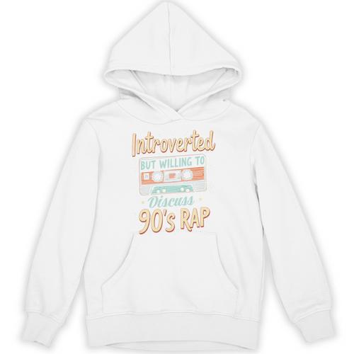 Introverted But Willing To Discuss 90s Rap Premium Tri-Blend Unisex Hoodie - Raresse