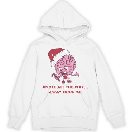 Jingle All The Way Away From Me This Christmas For Introvert Unisex Hoodie - Raresse