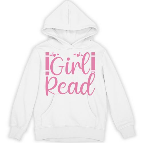 Just A Girl Who Loves To Read Book Lover Reading Books Unisex Hoodie - Bookorys