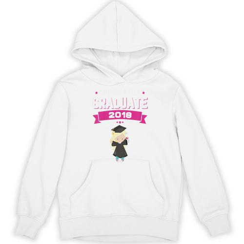 Kids Kindergarten Graduate 2018 Graduation Girls Unisex Hoodie - Best Gift Smart