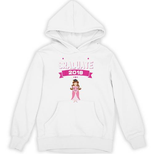Kids Princess Girl Preschool Graduate 2018 Graduation Pre-K Unisex Hoodie - Best Gift Smart