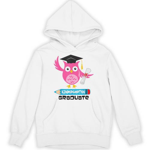 Kindergarten Graduation Tee Shirt Pink Owl T-Shir Unisex Hoodie - Best Gift Smart