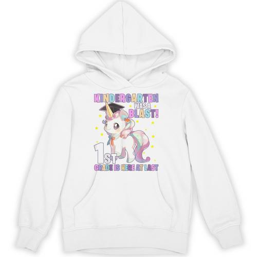Kindergarten Graduation Unicorn Kindergarten Graduate Girls Unisex Hoodie - Best Gift Smart