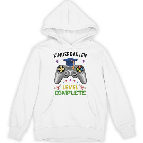 Kindergarten Level Complete Graduation Class 2023 Gamer Kids Unisex Hoodie - Best Gift Smart