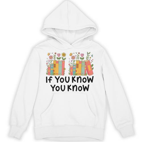 If You Know You Know 6 7 Reading Books Merry Christmas Unisex Hoodie - Bookorys DE