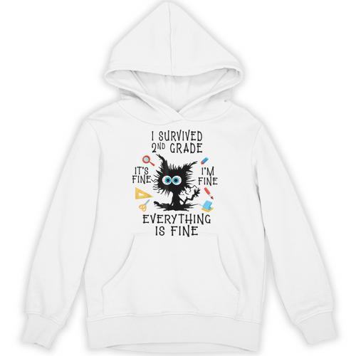 Last Day Of School Student Graduation I Survived 2nd Grade Unisex Hoodie - Best Gift Smart