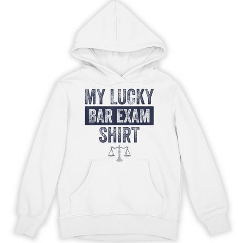 Law School Graduation Him Her Lucky Bar Exam Unisex Hoodie - Best Gift Smart