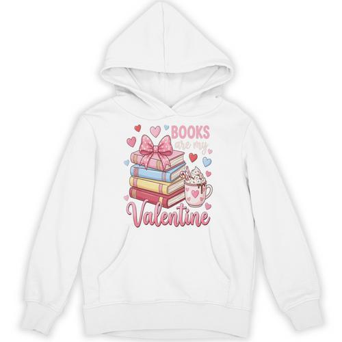 Librarian Books Are My Valentine Teacher Valentines Teach Unisex Hoodie - Bookorys