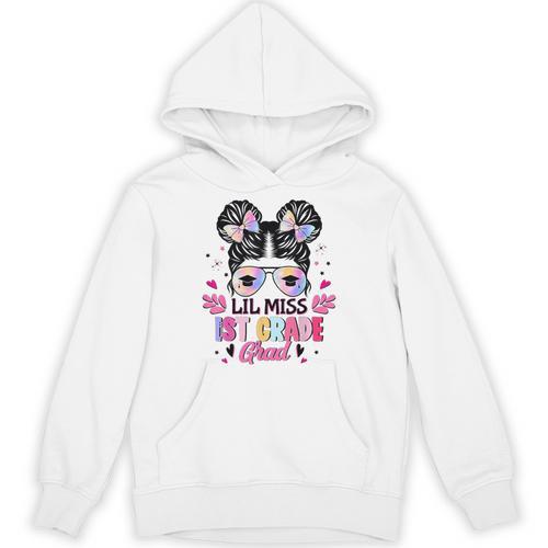 Lil Miss 1st Grade Grad Graduation Last Day Of 1st Grade Unisex Hoodie - Best Gift Smart