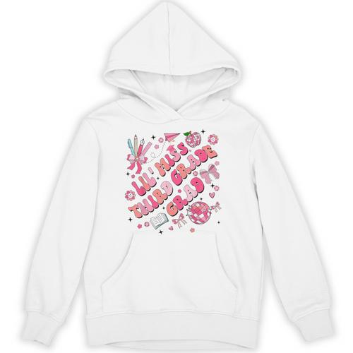 Lil Miss Third 3rd Grade Grad Graduation Last Day Girls Kid Unisex Hoodie - Best Gift Smart