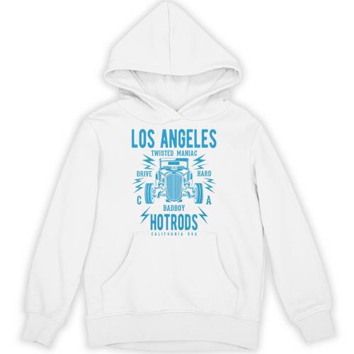 Los Angeles Hotrods Automotive Nostalgia Premium Tri-Blend Unisex Hoodie - Figerry